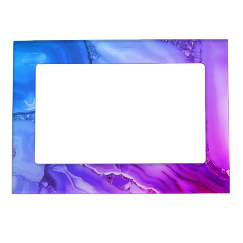 Exotic Purple Marble  Magnetic Frame