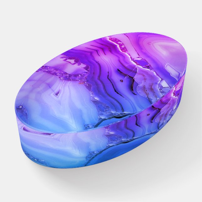 Exotic Purple Marble  Paperweight (Angled)
