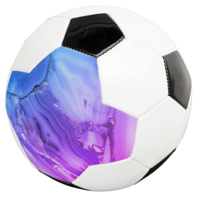 Exotic Purple Marble  Soccer Ball (Three Quarter)