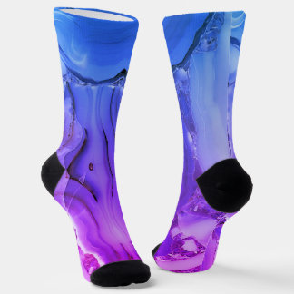 Exotic Purple Marble  Socks
