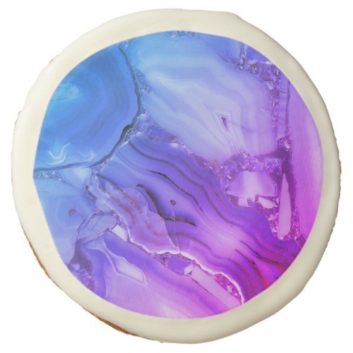 Exotic Purple Marble  Sugar Cookie
