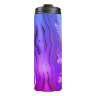 Exotic Purple Marble Thermal Tumbler