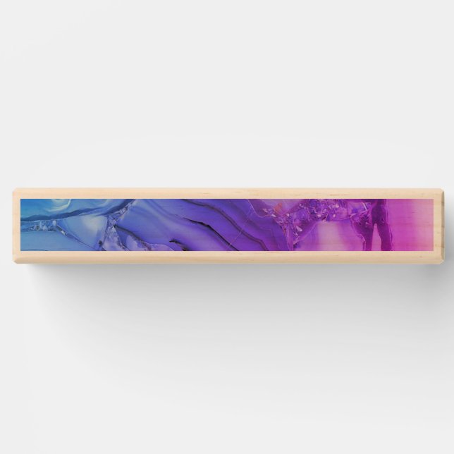 Exotic Purple Marble  Topple Tower (Front)