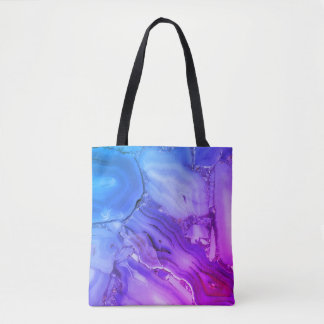 Exotic Purple Marble  Tote Bag