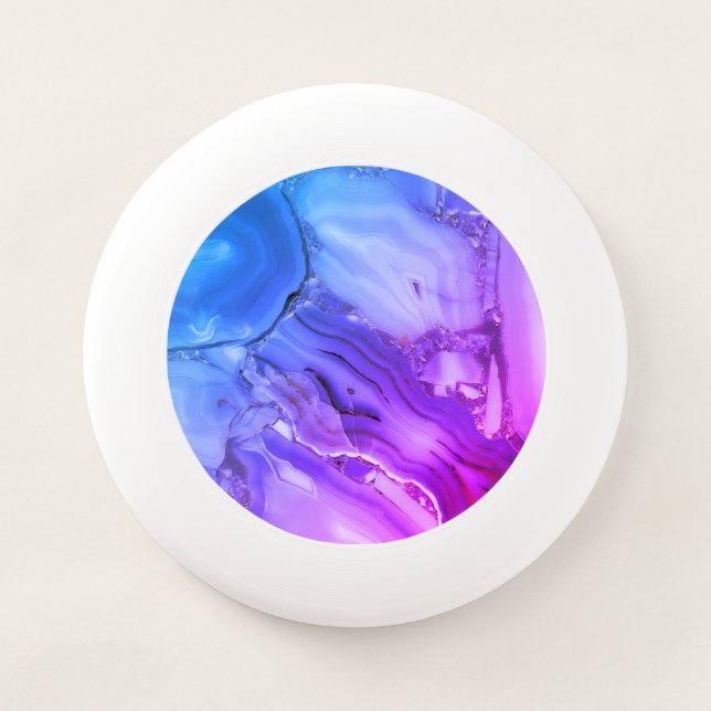 Exotic Purple Marble  Wham-O Frisbee (Front)