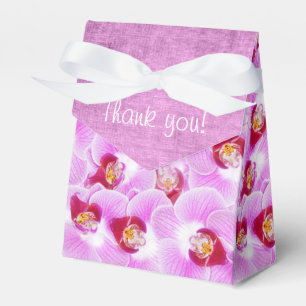 Exotic Purple Orchid Blossoms Floral Photography Favor Boxes