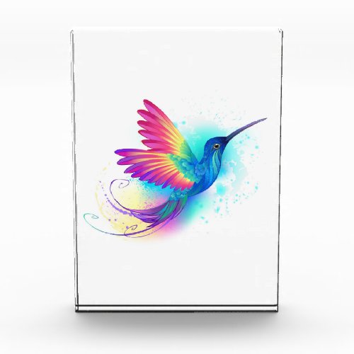 Exotic Rainbow Hummingbird Acrylic Award