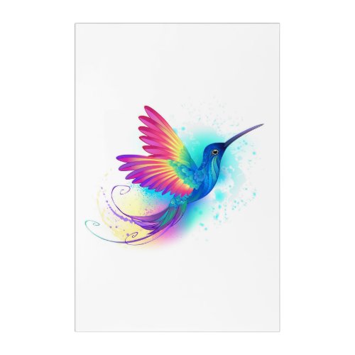 Exotic Rainbow Hummingbird Acrylic Print