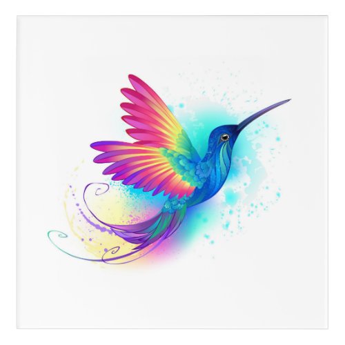 Exotic Rainbow Hummingbird Acrylic Print