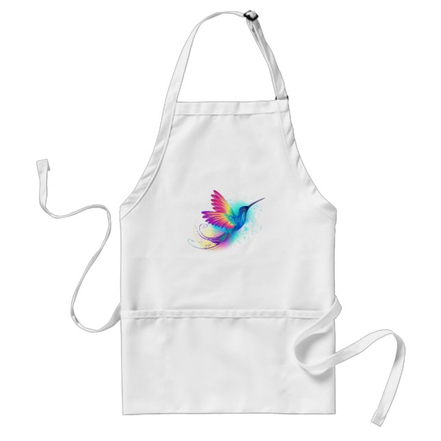 Exotic Rainbow Hummingbird Adult Apron (Front)