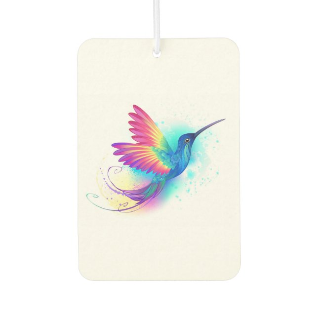Exotic Rainbow Hummingbird Air Freshener (Front)