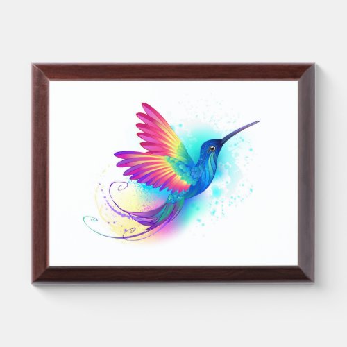 Exotic Rainbow Hummingbird Award Plaque
