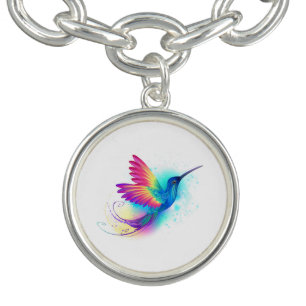 Exotic Rainbow Hummingbird Bracelet