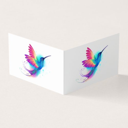 Exotic Rainbow Hummingbird Business Card