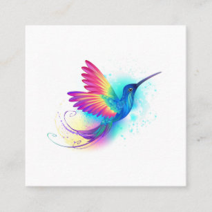Exotic Rainbow Hummingbird Calling Card