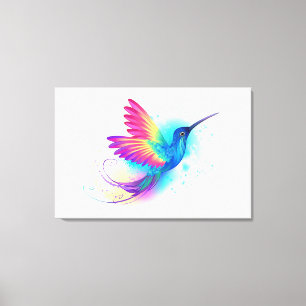 Exotic Rainbow Hummingbird Canvas Print