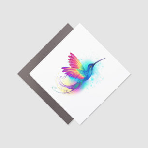 Exotic Rainbow Hummingbird Car Magnet