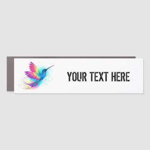 Exotic Rainbow Hummingbird Car Magnet