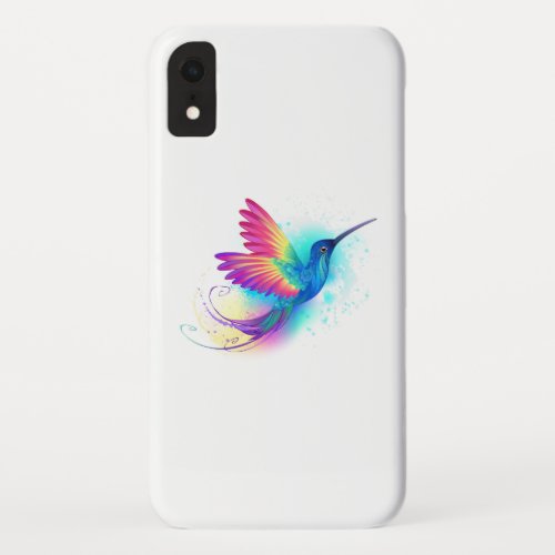 Exotic Rainbow Hummingbird iPhone XR Case