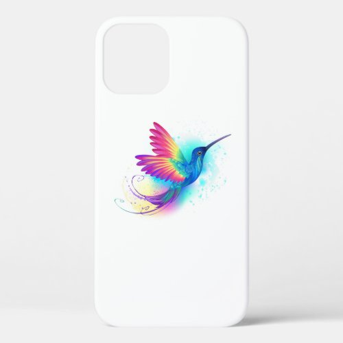 Exotic Rainbow Hummingbird iPhone 12 Case