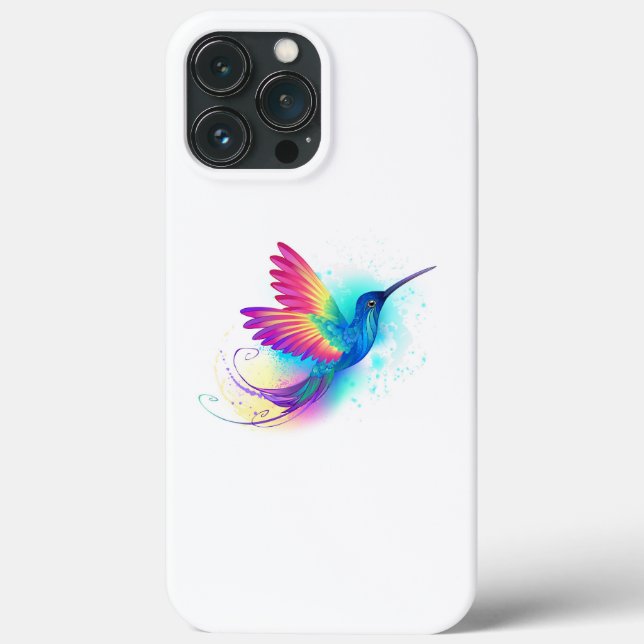 Exotic Rainbow Hummingbird Case-Mate iPhone Case (Back)