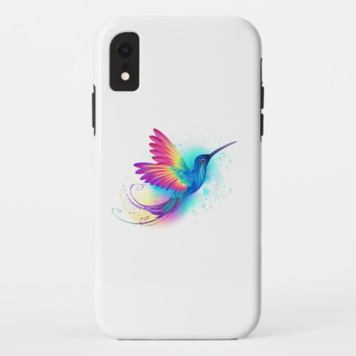 Exotic Rainbow Hummingbird iPhone XR Case