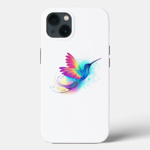 Exotic Rainbow Hummingbird iPhone 13 Case