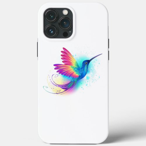 Exotic Rainbow Hummingbird iPhone 13 Pro Max Case