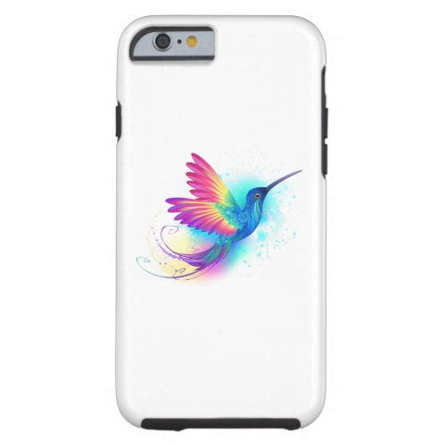 Exotic Rainbow Hummingbird Tough iPhone 6 Case