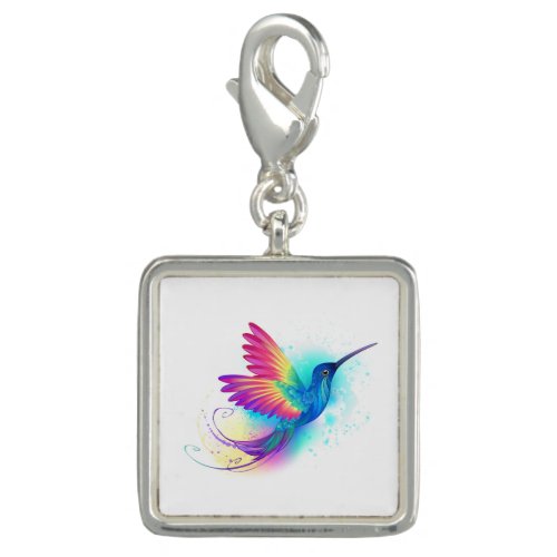 Exotic Rainbow Hummingbird Charm