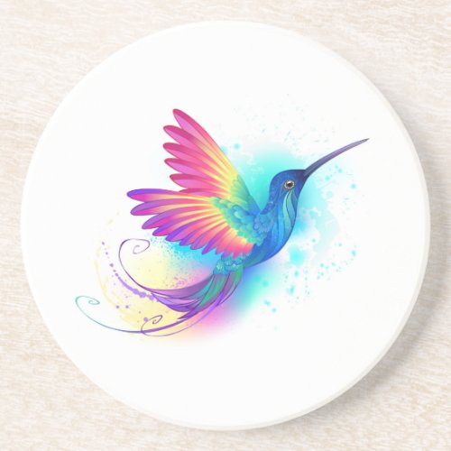 Exotic Rainbow Hummingbird Coaster