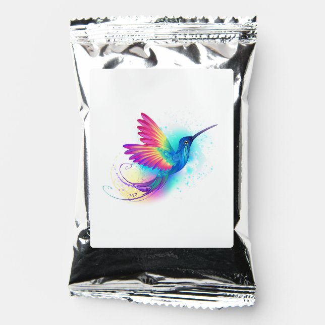 Exotic Rainbow Hummingbird Coffee Drink Mix (Front)
