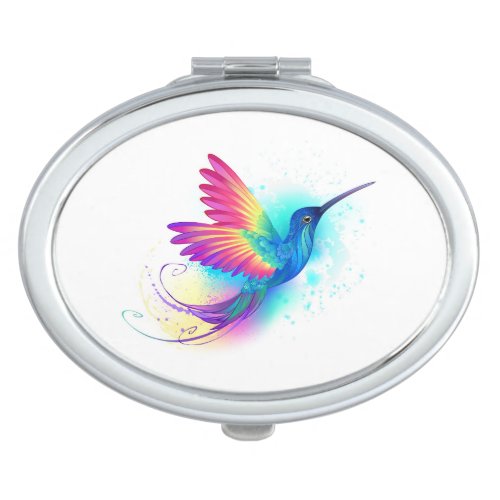 Exotic Rainbow Hummingbird Compact Mirror