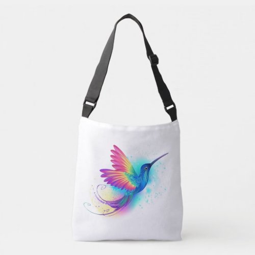 Exotic Rainbow Hummingbird Crossbody Bag