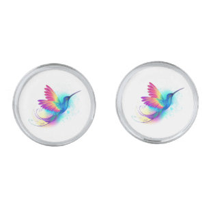Exotic Rainbow Hummingbird Cufflinks