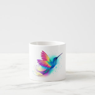 Exotic Rainbow Hummingbird Espresso Cup