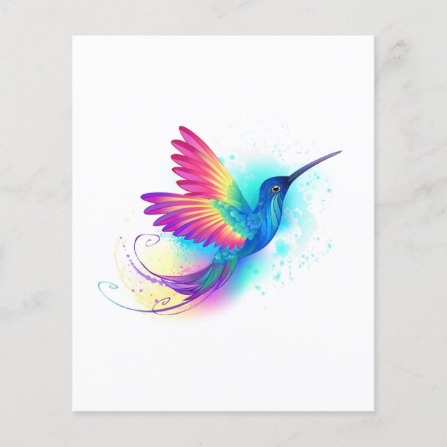Exotic Rainbow Hummingbird Flyer (Front)