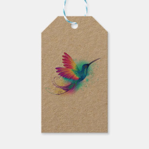 Exotic Rainbow Hummingbird Gift Tags