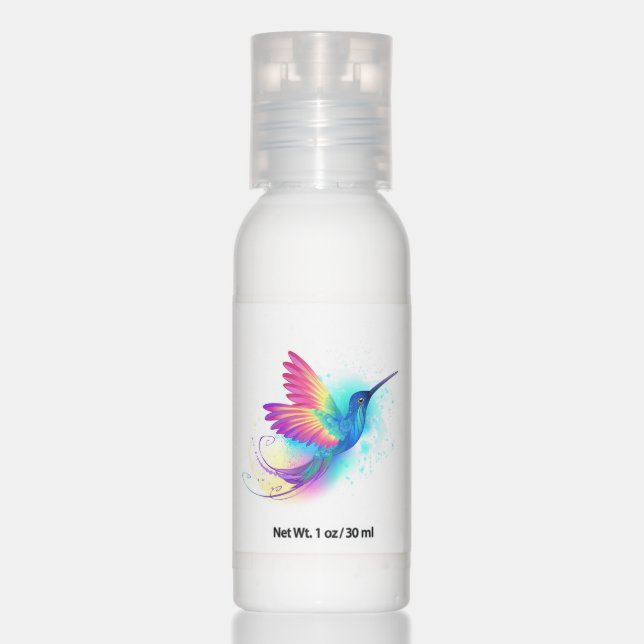 Exotic Rainbow Hummingbird Hand Lotion (Front)