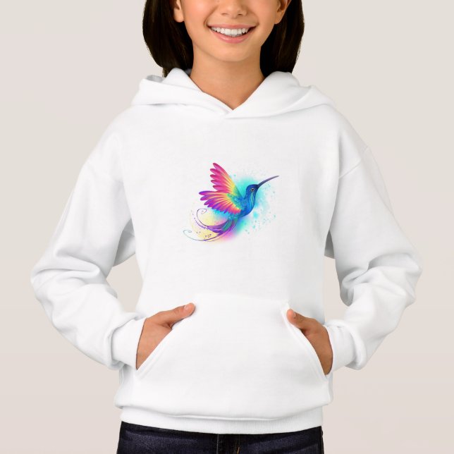 Exotic Rainbow Hummingbird Hoodie (Front)