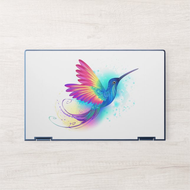 Exotic Rainbow Hummingbird HP Laptop Skin (Front)