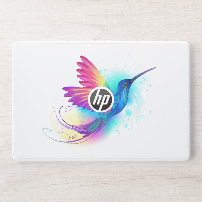 Exotic Rainbow Hummingbird HP Laptop Skin (Front)