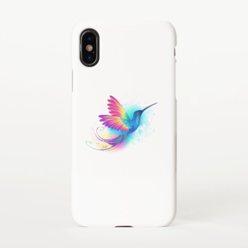 Exotic Rainbow Hummingbird iPhone X Case