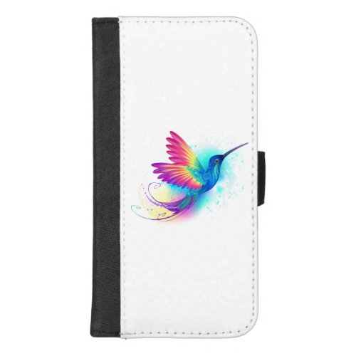 Exotic Rainbow Hummingbird iPhone 87 Plus Wallet Case