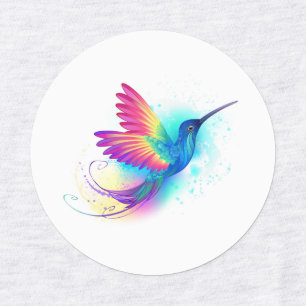 Exotic Rainbow Hummingbird Labels