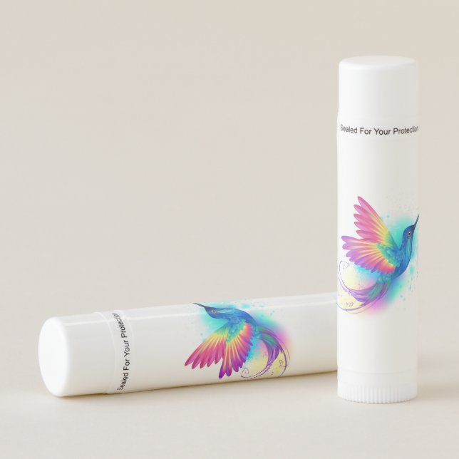Exotic Rainbow Hummingbird Lip Balm (Front)