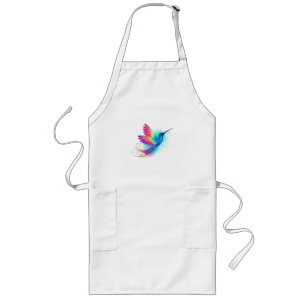 Exotic Rainbow Hummingbird Long Apron