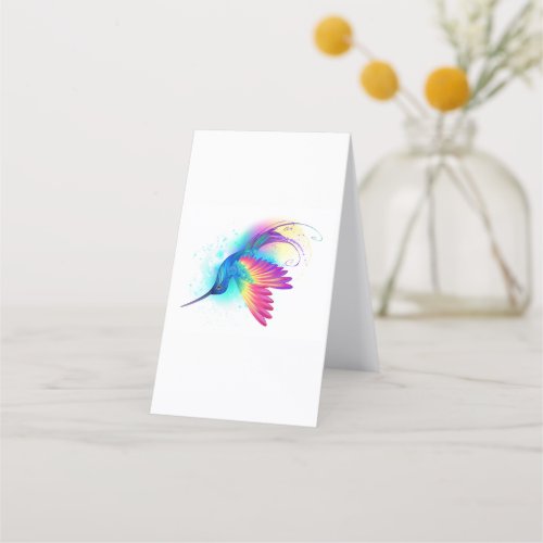 Exotic Rainbow Hummingbird Loyalty Card