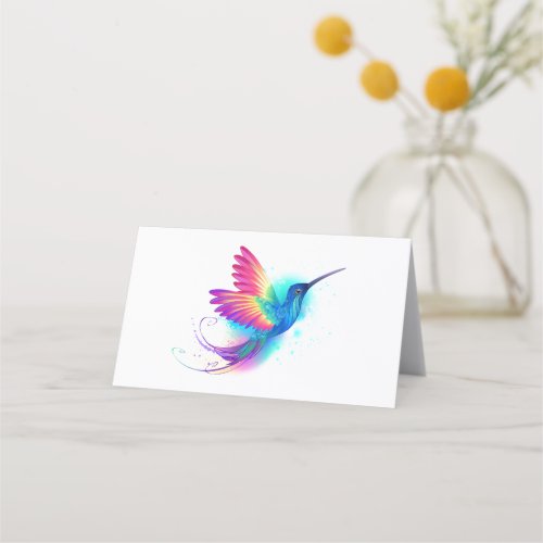 Exotic Rainbow Hummingbird Loyalty Card