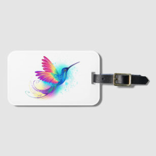 Exotic Rainbow Hummingbird Luggage Tag